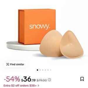 Beige Silicone Bra Inserts